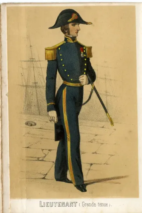Framed Print : La France Maritime - Lieutenant Framed Print : La France Maritime - Lieutenant