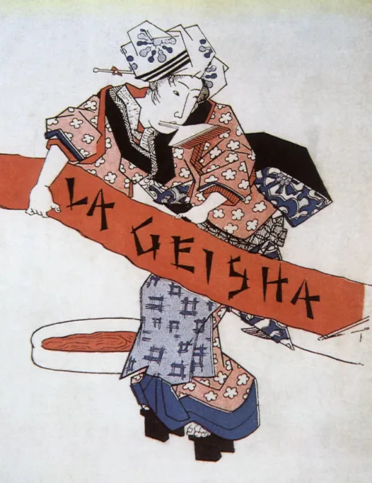 Framed Print : La Geisha Date: 1900