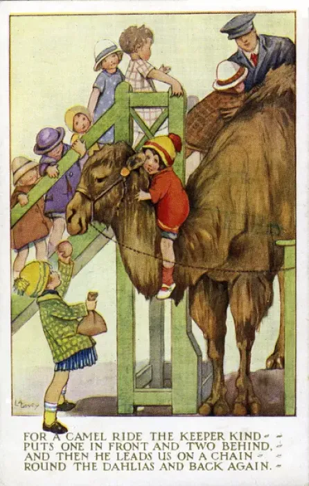 Framed Print : LA Govey. Muonting the camel Framed Print : LA Govey. Muonting the camel
