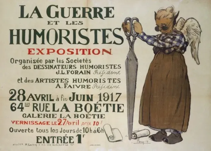 Framed Print : La guerre et les humoristes. Exposition Framed Print : La guerre et les humoristes. Exposition