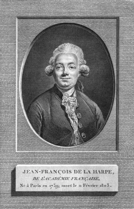 Framed Print : LA HARPE (1739 - 1803) Framed Print : LA HARPE (1739 - 1803)