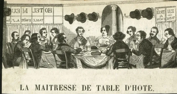Framed Print : La Maitresse de Table d Hote Framed Print : La Maitresse de Table d Hote