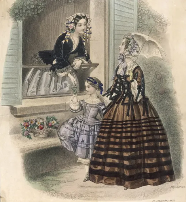 Framed Print : LA MODE 1853 Framed Print : LA MODE 1853