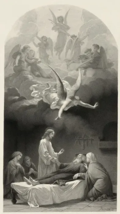 Framed Print : La mort de St. Joseph Framed Print : La mort de St. Joseph
