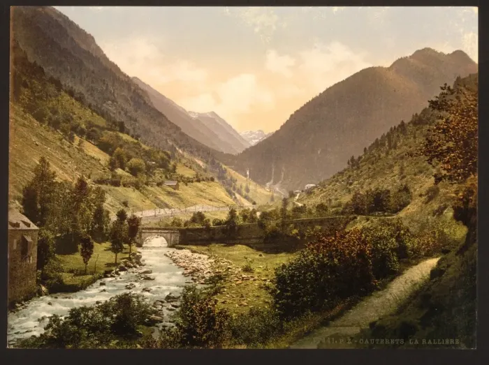 Framed Print : La Railliere (i. e. Raillere), Cauterets, Pyrenees, France Framed Print : La Railliere (i. e. Raillere), Cauterets, Pyrenees, France