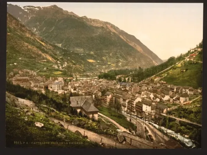 Framed Print : From La Railliere (i. e. Raillere), Cauterets, Pyrenees, Fra Framed Print : From La Railliere (i. e. Raillere), Cauterets, Pyrenees, Fra