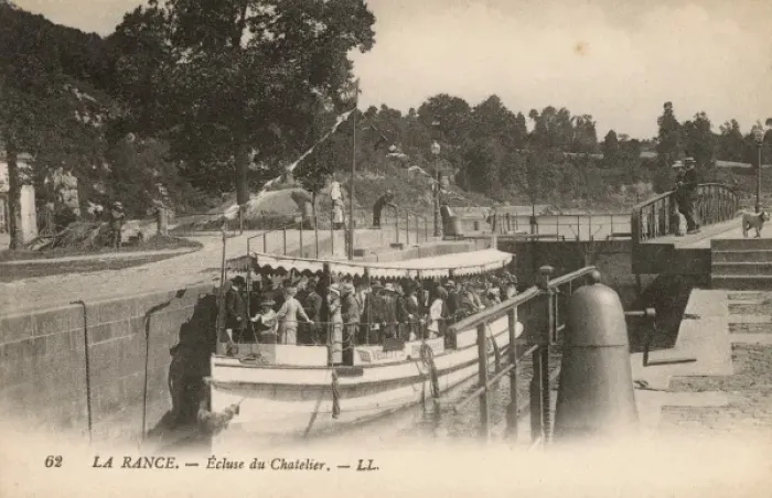 Framed Print : La Rance, France - Chatelier Lock Framed Print : La Rance, France - Chatelier Lock