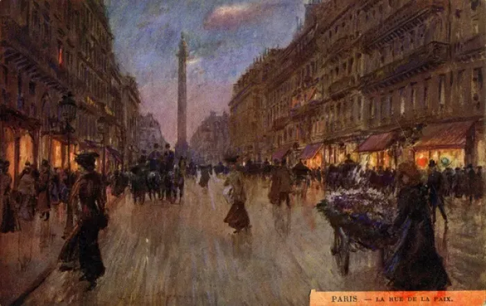 Framed Print : La Rue de la Paix - Paris, France Framed Print : La Rue de la Paix - Paris, France