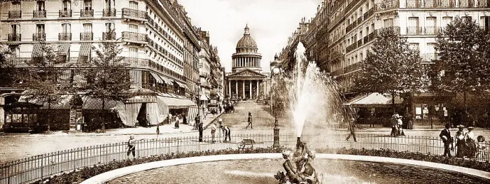 Framed Print : La Rue Soufflot and the Pantheon, Paris, France, early 1900s Framed Print : La Rue Soufflot and the Pantheon, Paris, France, early 1900s