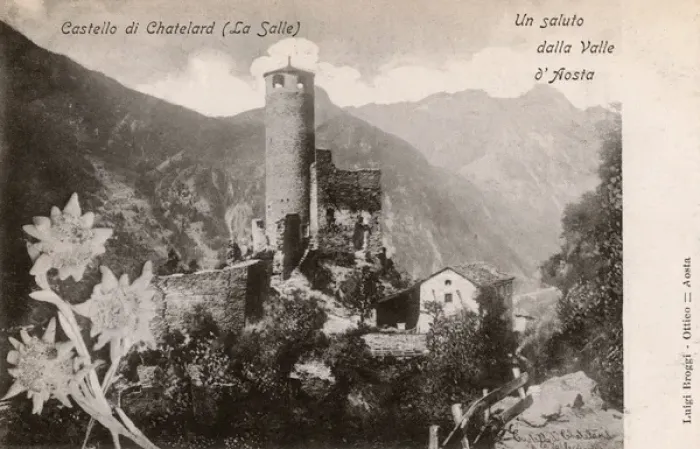 Framed Print : La Salle, Aosta Valley, Italy - Chatelard Castle Framed Print : La Salle, Aosta Valley, Italy - Chatelard Castle