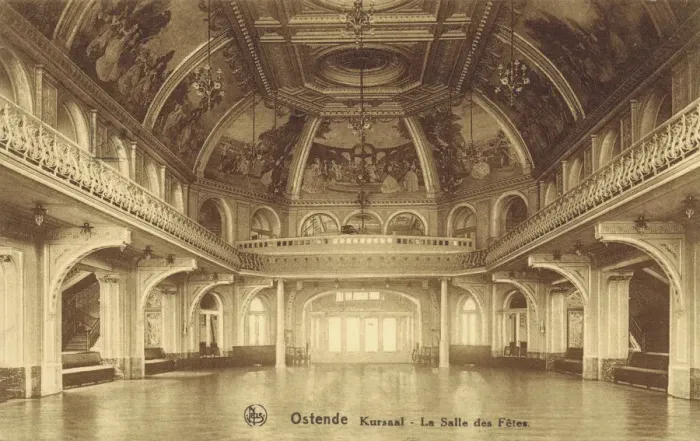 Framed Print : La Salle de Fetes (the party hall) at the Kursaal, Ostend