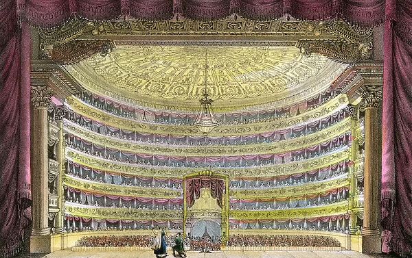 LA Scala, Milano. LA SCALA, MILANO The auditorium viewed