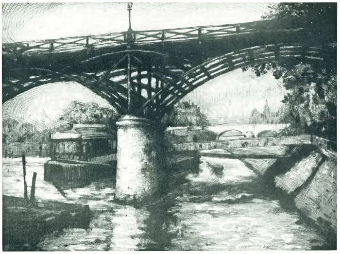 Framed Print : La Seine Au Pont Des Arts, Paris Framed Print : La Seine Au Pont Des Arts, Paris