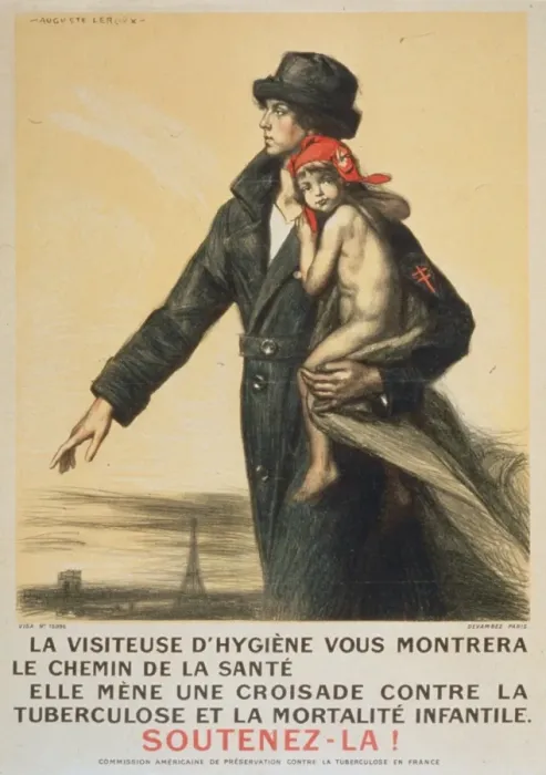 Framed Print : La visiteuse d hygiene vous montrera le chemin de la sante Framed Print : La visiteuse d hygiene vous montrera le chemin de la sante