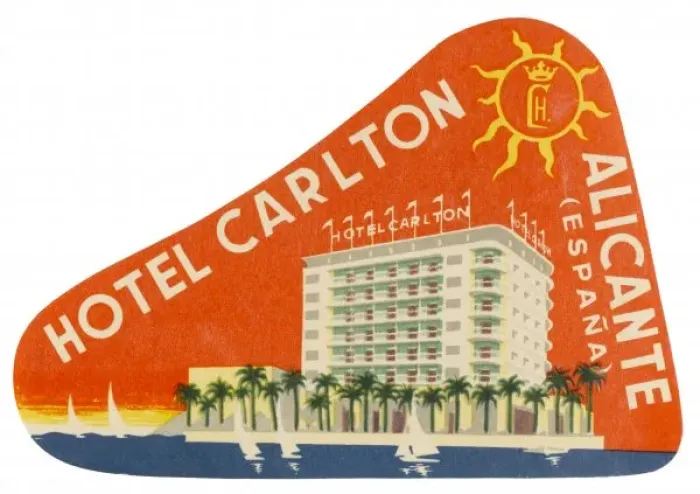 Framed Print : Label, Carlton, Alicante Framed Print : Label, Carlton, Alicante
