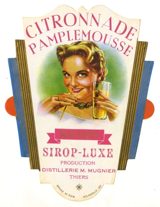Framed Print : Label, Citronnade Pamplemousse Framed Print : Label, Citronnade Pamplemousse