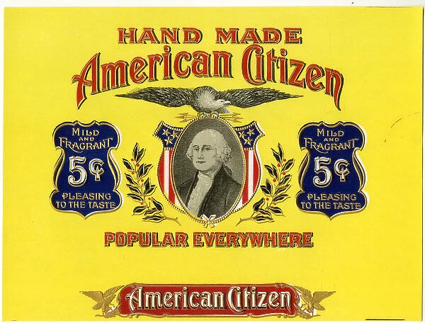 Label design, American Citizen tobacco