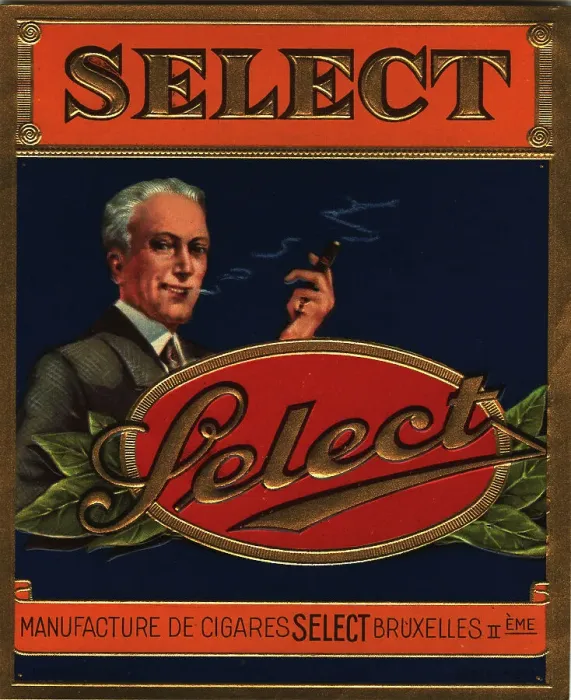 Framed Print : Label design, Select, Belgian cigar box Framed Print : Label design, Select, Belgian cigar box