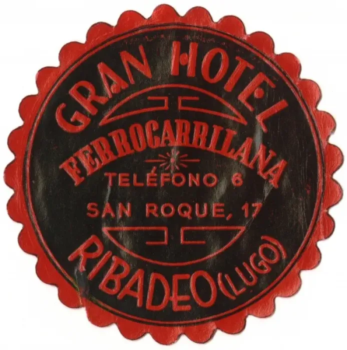 Framed Print : Label, Gran Hotel Ferrocarrilana, San Roque, Spain Framed Print : Label, Gran Hotel Ferrocarrilana, San Roque, Spain