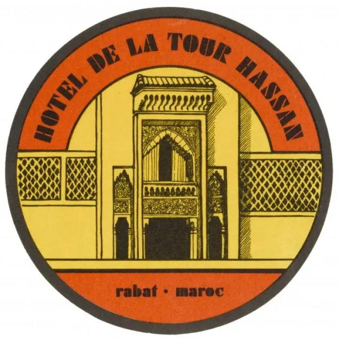 Framed Print : Label, Hotel at Rabat Framed Print : Label, Hotel at Rabat