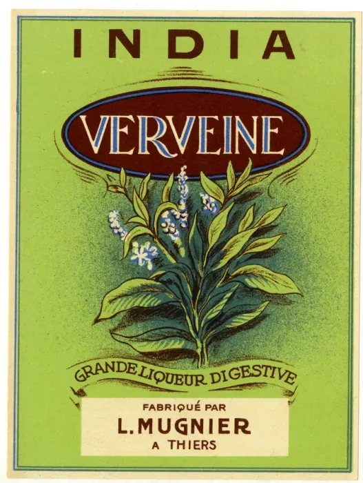 Framed Print : Label, India Verveine Framed Print : Label, India Verveine