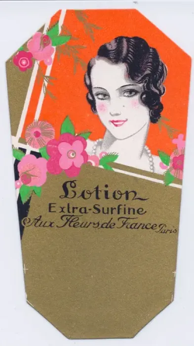 Framed Print : Label, Lotion Extra Surfine aux Fleurs de France Framed Print : Label, Lotion Extra Surfine aux Fleurs de France