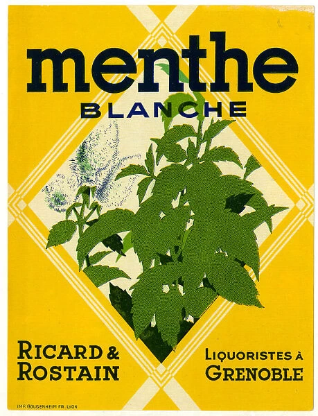 Label, Menthe Blanche
