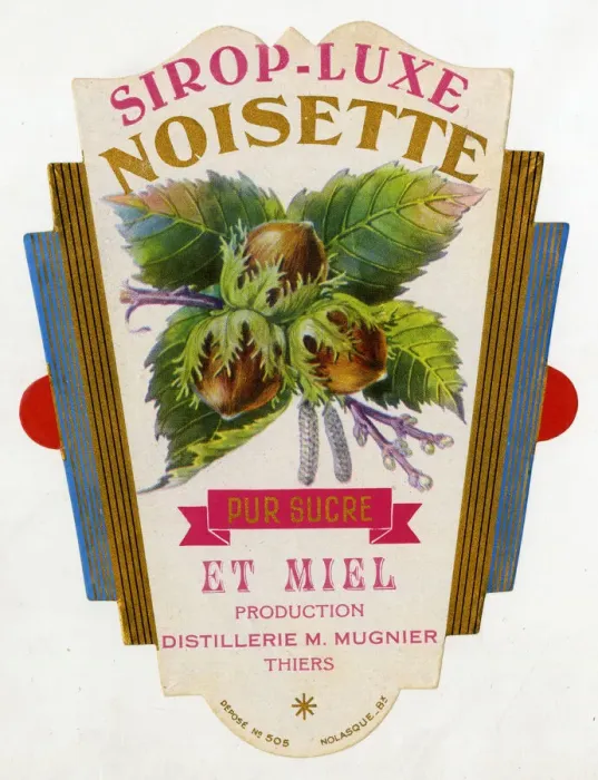 Framed Print : Label, Sirop-Luxe Noisette Framed Print : Label, Sirop-Luxe Noisette
