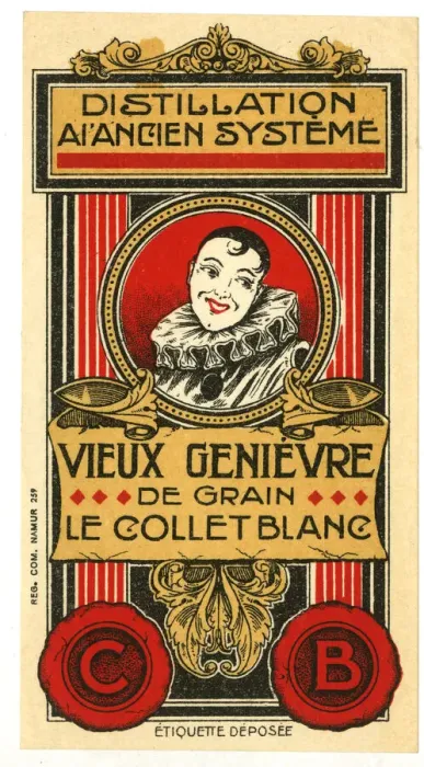 Framed Print : Label, Vieux Genievre de Grain Framed Print : Label, Vieux Genievre de Grain