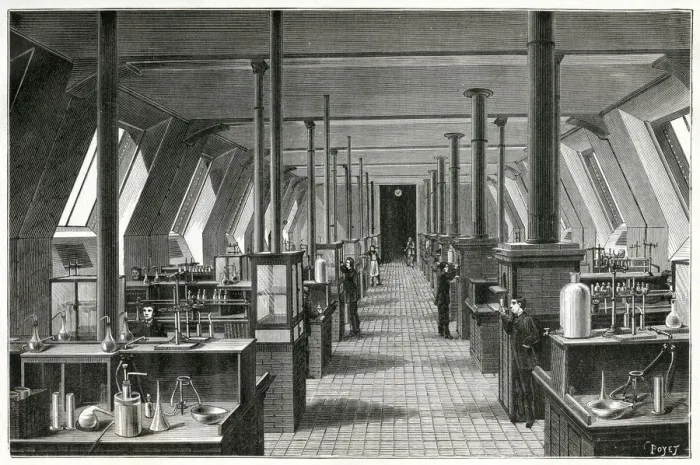 Framed Print : LABORATORIES / FRANCE Framed Print : LABORATORIES / FRANCE