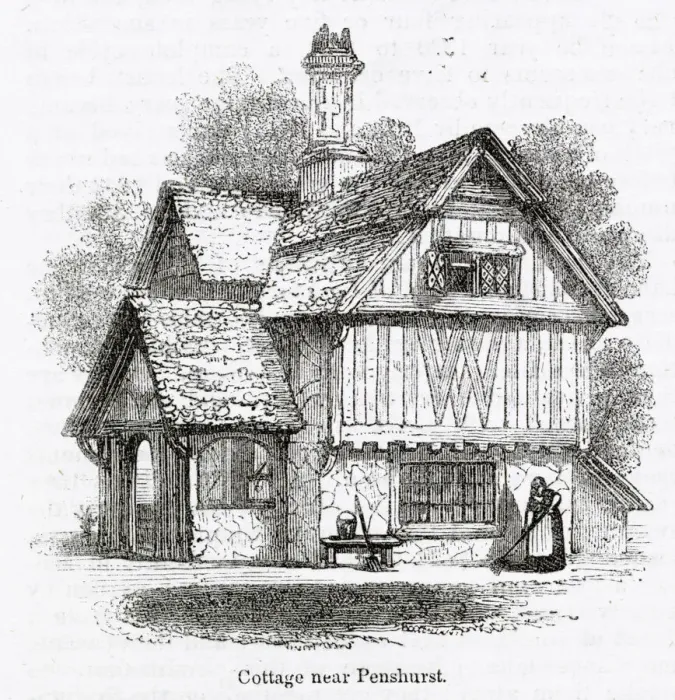Framed Print : Labourers cottage near Penshurst, Tonbridge, Kent Framed Print : Labourers cottage near Penshurst, Tonbridge, Kent