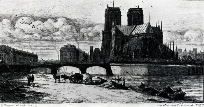 Framed Print : LAbside d Notre Dame Framed Print : LAbside d Notre Dame