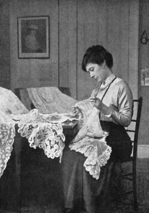 Framed Print : Lace-Cleaning & Repair Framed Print : Lace-Cleaning & Repair
