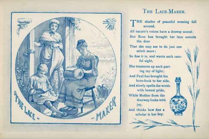 Framed Print : Lace Maker 1886 Framed Print : Lace Maker 1886