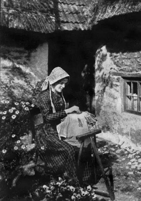 Framed Print : Lace making Framed Print : Lace making