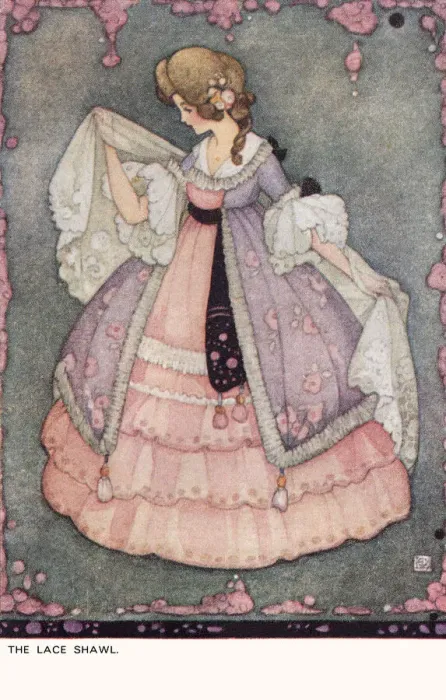 Framed Print : Lace shawl Framed Print : Lace shawl