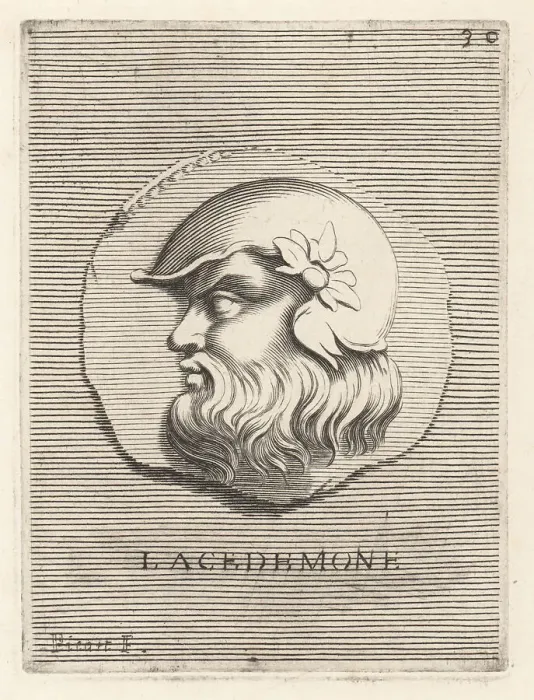 Framed Print : Lacedaemon, mythical king of Lacedaemon (Sparta) Framed Print : Lacedaemon, mythical king of Lacedaemon (Sparta)