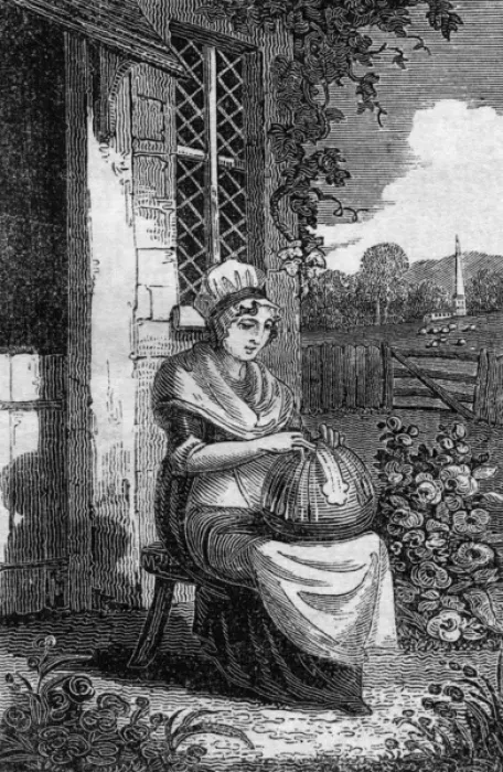 Framed Print : Lacemaker 1827 Framed Print : Lacemaker 1827