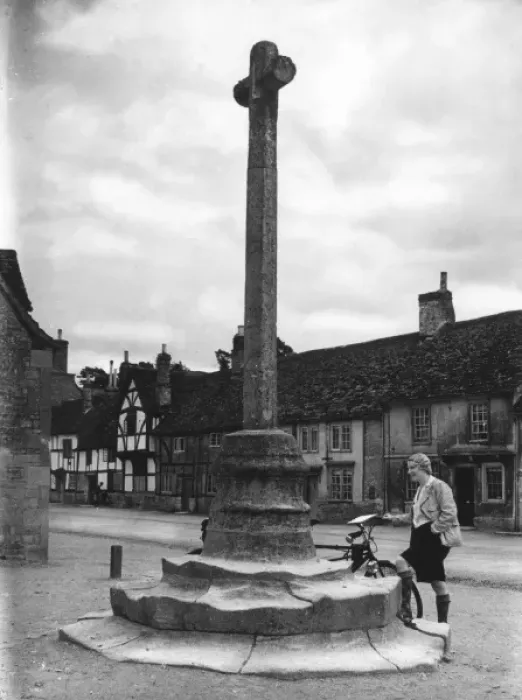 Framed Print : Lacock Village Cross Framed Print : Lacock Village Cross