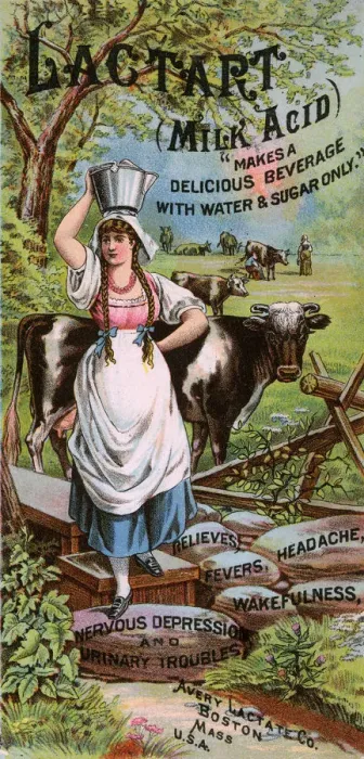 Framed Print : Lactart (Milk Acid) - relieves fevers, headache etc Framed Print : Lactart (Milk Acid) - relieves fevers, headache etc