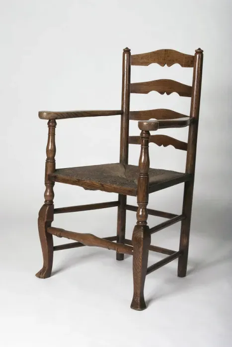 Framed Print : Ladder-back armchair Framed Print : Ladder-back armchair