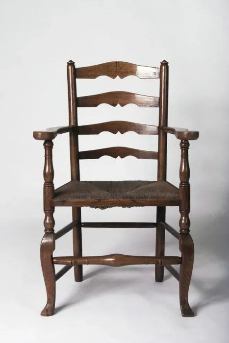 Framed Print : Ladder-back armchair Framed Print : Ladder-back armchair