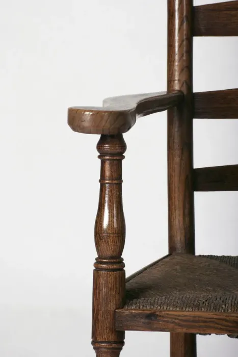 Framed Print : Ladder-back armchair, detail Framed Print : Ladder-back armchair, detail