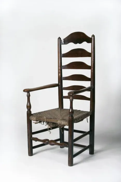 Framed Print : Ladder-back armchair Framed Print : Ladder-back armchair