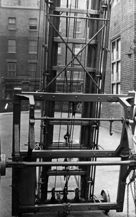 Framed Print : Ladder, carriage frame and runners Framed Print : Ladder, carriage frame and runners