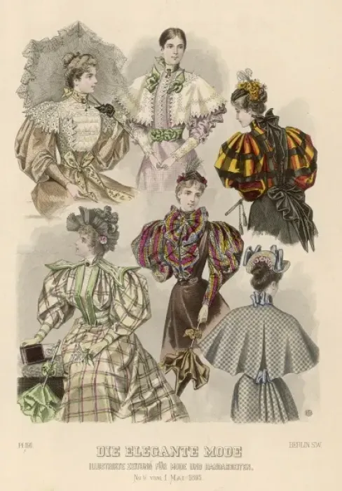 Framed Print : SIX LADIES, 1895 Framed Print : SIX LADIES, 1895