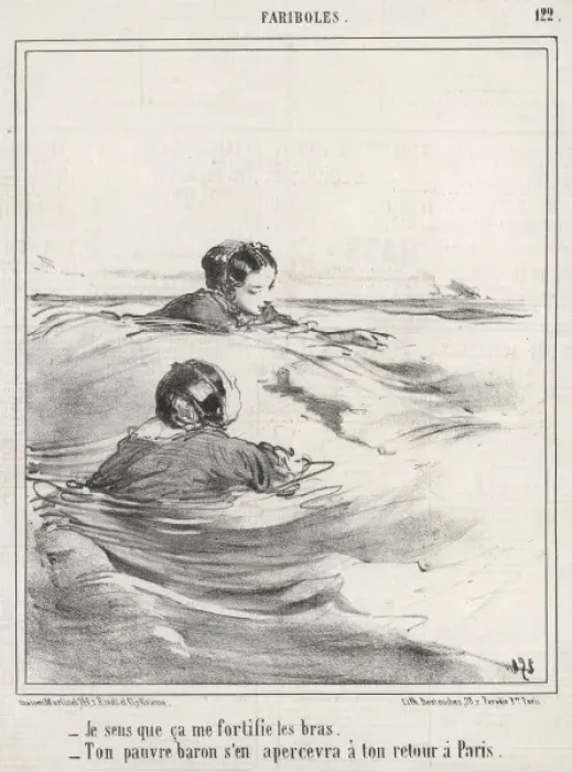 Framed Print : Two Ladies Bathing Framed Print : Two Ladies Bathing