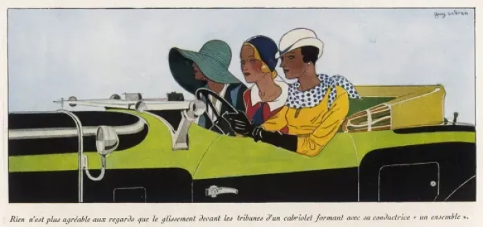 Framed Print : Three Ladies in a Car Framed Print : Three Ladies in a Car