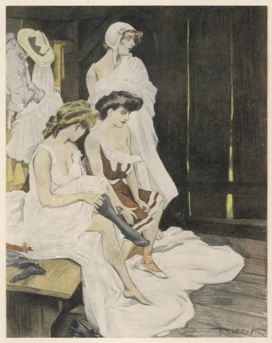 Framed Print : Ladies Changing Framed Print : Ladies Changing
