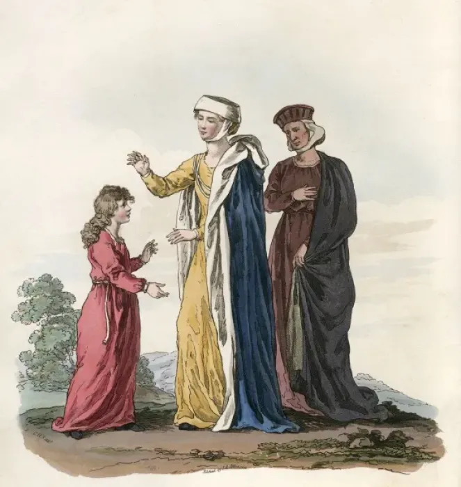 Framed Print : Ladies Costume Henry III Framed Print : Ladies Costume Henry III